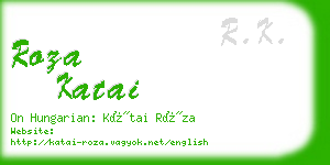 roza katai business card